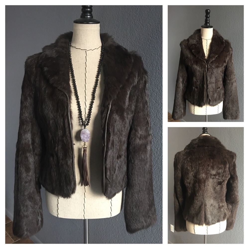 Siena 100% Dyed Rabbit Fur Blazer Style Jacket